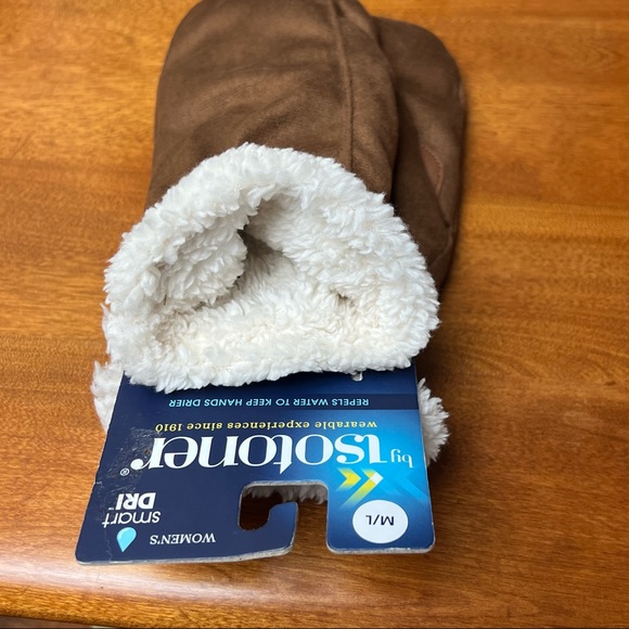 Isotoner Mittens Brown M/L - Picture 2 of 4